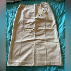 Elie Tahari  Women's Beige Pencil Skirt